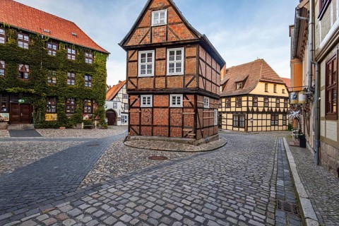 Half-timbered houses in Quedlinburg Harz