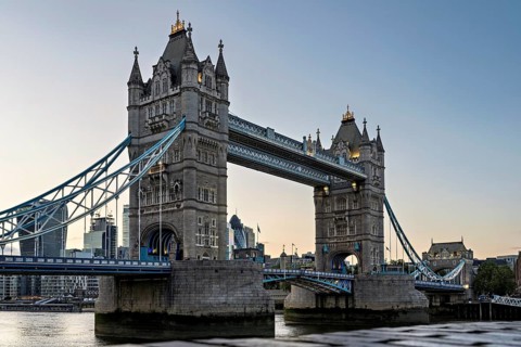 Tower Bridge in the evening light, London, England, Great Britain