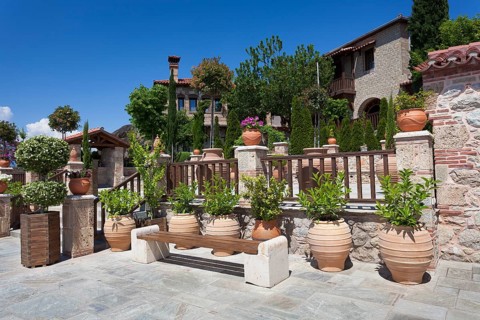 Monastery of Varlaam, Meteora, UNESCO World Heritage Site, Thessaly, Greece, Europe