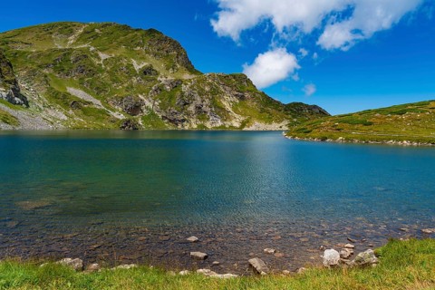 Rila lake at Rila Mountain in Bulgaria