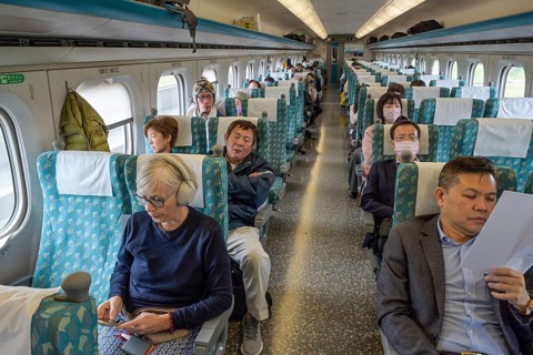 High Speed Train, Passengers, Wagon, Taiwan High Speed Rail HSR, Taiwan, Asia