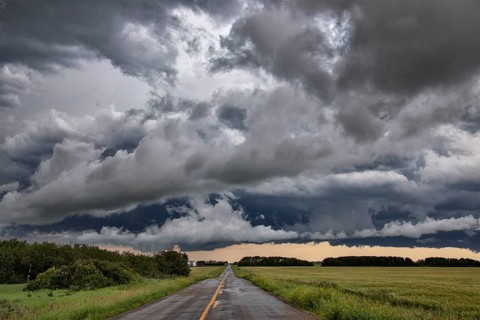 Prairie Storm Clouds Canada Saskatchewan Dramatic Summer