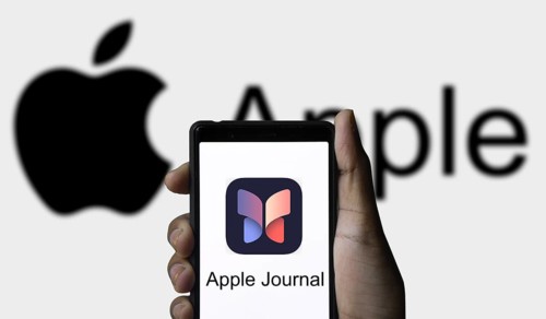 Apple Journal logo on smartphone
