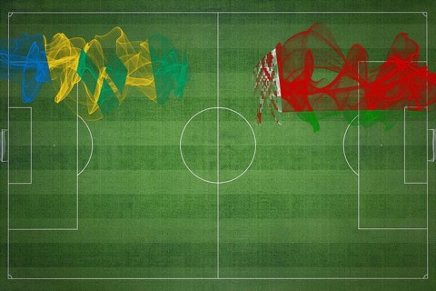 Saint Vincent and the Grenadines vs Belarus Soccer Match, national colors, national flags, soccer