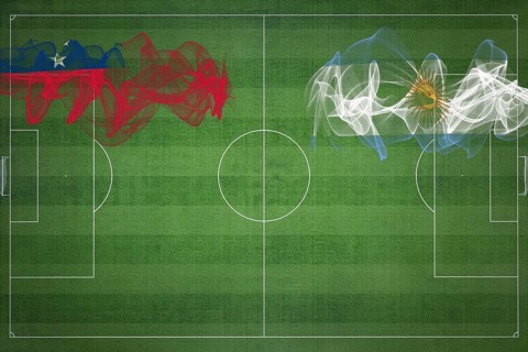 Samoa vs Argentina Soccer Match, national colors, national flags, soccer field, football game,