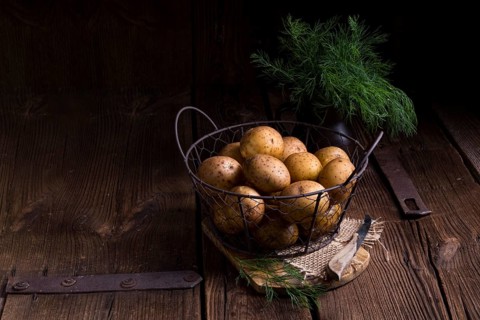 A fresh and tasty new small potatoes