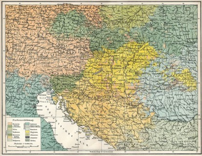 Historical, ethnological map of Austria-Hungary, Dual Monarchy or kuk monarchy, for the period