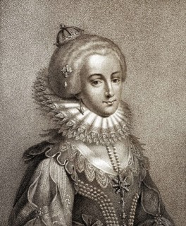 Elizabeth Stuart, the Winter Queen, 1596 - 1662, as the wife of Frederick V, Elector Palatine,