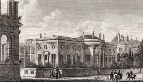 The Palais de la Légion d'honneur, Paris, antique steel engraved print, 1831