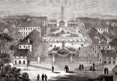 Ancien hospice Brézin, Universitätsklinikum Raymond Poincaré, Garches, Paris, Frankreich, 19.