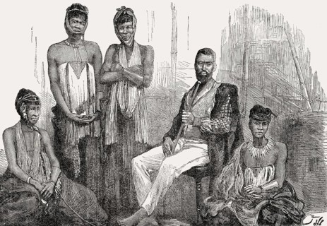 Mgolombane Sandile and his Wives, 1820–1878, a Chief of the Ngqika, Xhosa nation, South Africa,