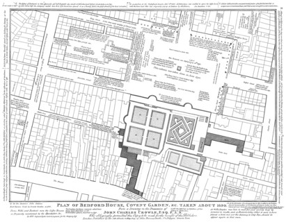Plan of Covent Garden, Bedford House, London, UK, 1690