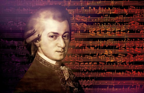 Wolfgang Amadeus Mozart, 1756 – 1791, composer of classical music, First Viennese School, notesheet