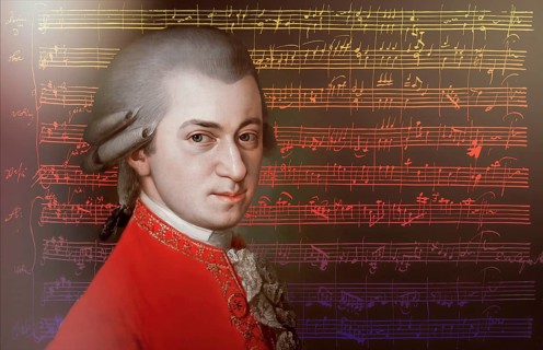 Wolfgang Amadeus Mozart, 1756 – 1791, composer of classical music, First Viennese School, notesheet