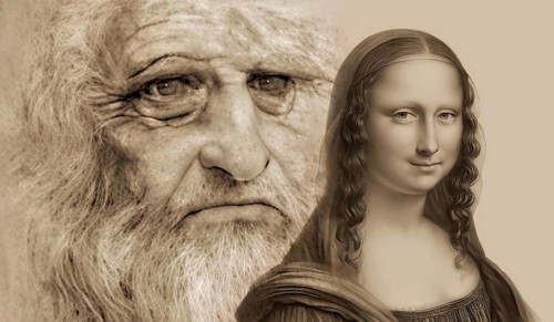 Leonardo da Vinci, 1452 - 1519, Italian painter, sculptor, architect and engineer, the painting la