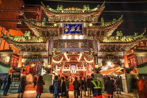 Yokohama Mazu Temple (Yokohama Chinatown). Shooting Location: Yokohama-city kanagawa prefecture