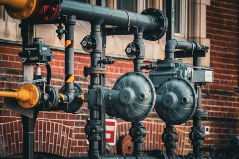 Image of piping mechanism. Shooting Location: Toronto