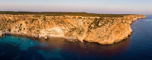 Panoramic cliff of Llucmajor, Majorca, Balearic Islands, Spain, Europe