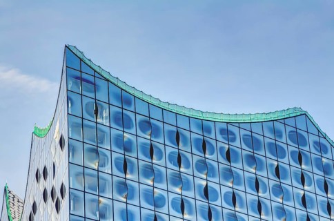 The Elbphilharmonie, a concert hall in Hamburg, Germany, Europe