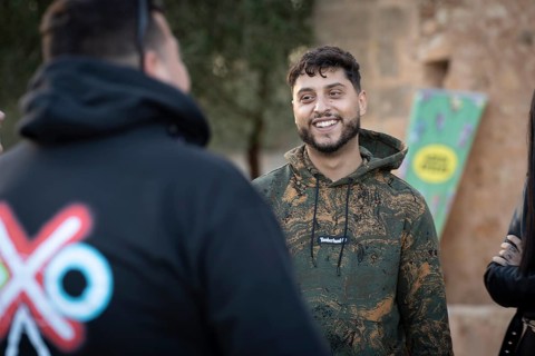 Dollar Selmouni, Majorcan rapper, Majorca, Balearic Islands, Spain, Europe