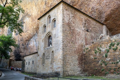 Royal Monastery of San Juan de la Peña, Botaya, Huesca, Aragon, Spain, Europe