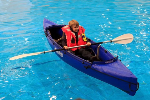 Safety first: At the presentation of the folding kayak