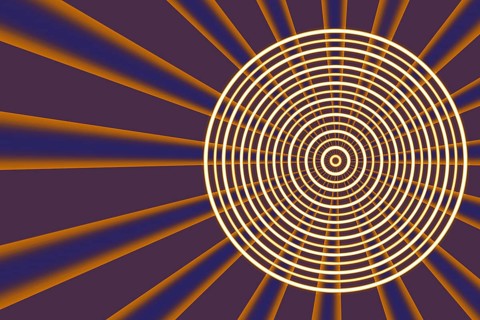 Modern background with circles. Abstract design for flyers banners and presentations, with space