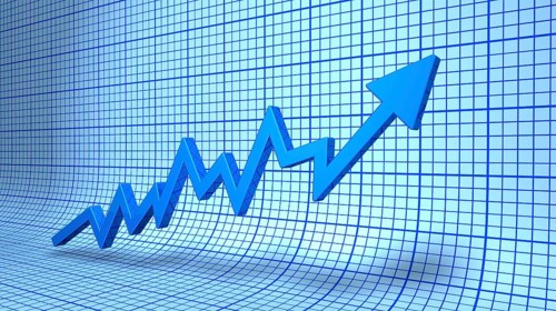 Blue Business Graph