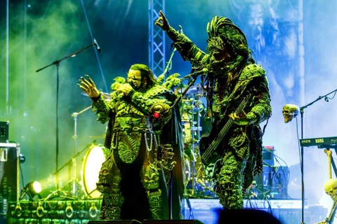 Lordi Open Air in the Ehrenhof, Kunstpalast Düsseldorf, concert for the exhibition Death and the