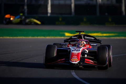 MELBOURNE, AUSTRALIA, MARCH 22: Richard Verschoor of Netherlands and Trident during qualifying at