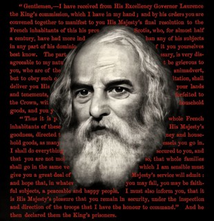 Portrait of Henry Wadsworth Longfellow, 1807 – 1882, American poet, text from Longfellow‘s poem