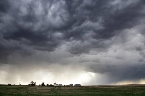 Prairie Storm Clouds Canada Saskatchewan Summer Warnings