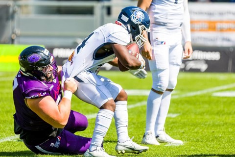 European League of Football, ELF/ Game : Milano Seamen at Frankfurt Galaxy  on 20. Aug.  2023 ,in