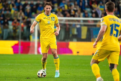 WROCLAW, POLAND - MARCH 26, 2024: Qualifications for UEFA Euro 2024. Final play-off match Ukraine -