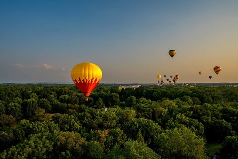 The New Jersey Lottery Festival of Ballooning, Solberg Airport, Whitehouse Station, NJ, USA, July