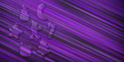 Christmas Cookies Holiday greeting card, Christmas greeting card, New Year violet glitter