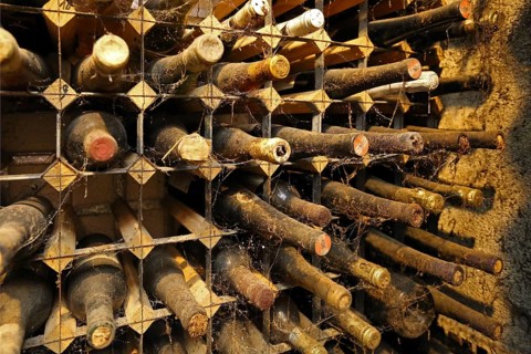 Old wine bottles