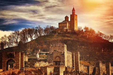 Medieval Stronghold Tsarevets in Veliko Tarnovo, Bulgaria Veliko Tarnovo, Bulgaria, Europe