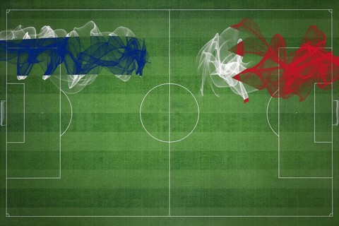 Thailand vs Bahrain Soccer Match, national colors, national flags, soccer field, football game,