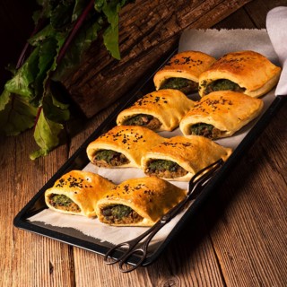 Szczecin pastries- deep-fried yeast dough stuffed with meat or vegetarian filling