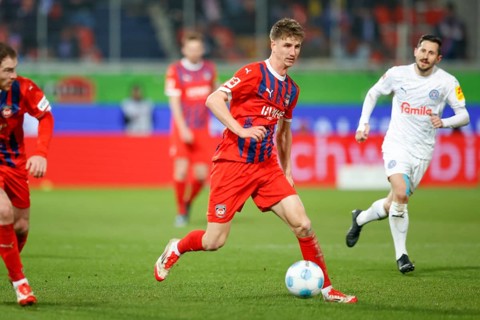 Soccer, 1st Bundesliga, Matchday 26, 2024/2025, 1. FC Heidenheim vs. Holstein Kiel, 16.03.2025,