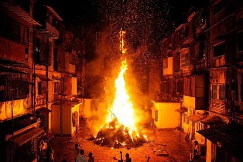Holi festival, mumbai, maharashtra, India, Asia