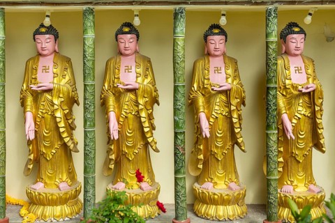 Buddha statues, Kek Lok Si Temple, George Town, Penang, Malaysia, Southeast Asia, Asia
