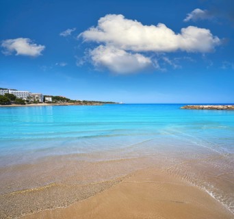 Playa de las fuentes beach in Alcossebre also Alcoceber of Castellon spain