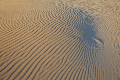 Sand waves texture in a Mediterranean beach at Spain