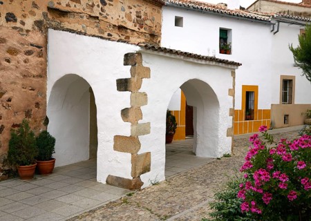 Caceres juderia Ermita saint Antonio in Spain Jewish quarter hermitage