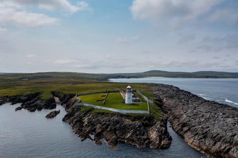 A St. John's Point and the lighthouse in Donegal Bay in the northwest of Ireland
