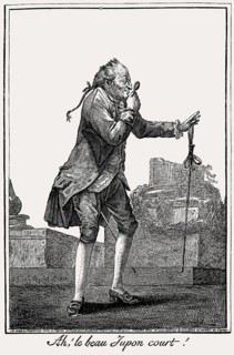Caricature on the galant style in Germany, 18th century