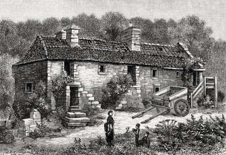 Braid cottages, 1850, Edinburgh, Scotland, United Kingdom, Europe