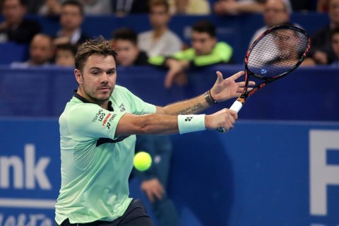 Sofia, Bulgaria - February 8, 2018: Stan Wawrinka (pictured) from Switzerland plays against Martin